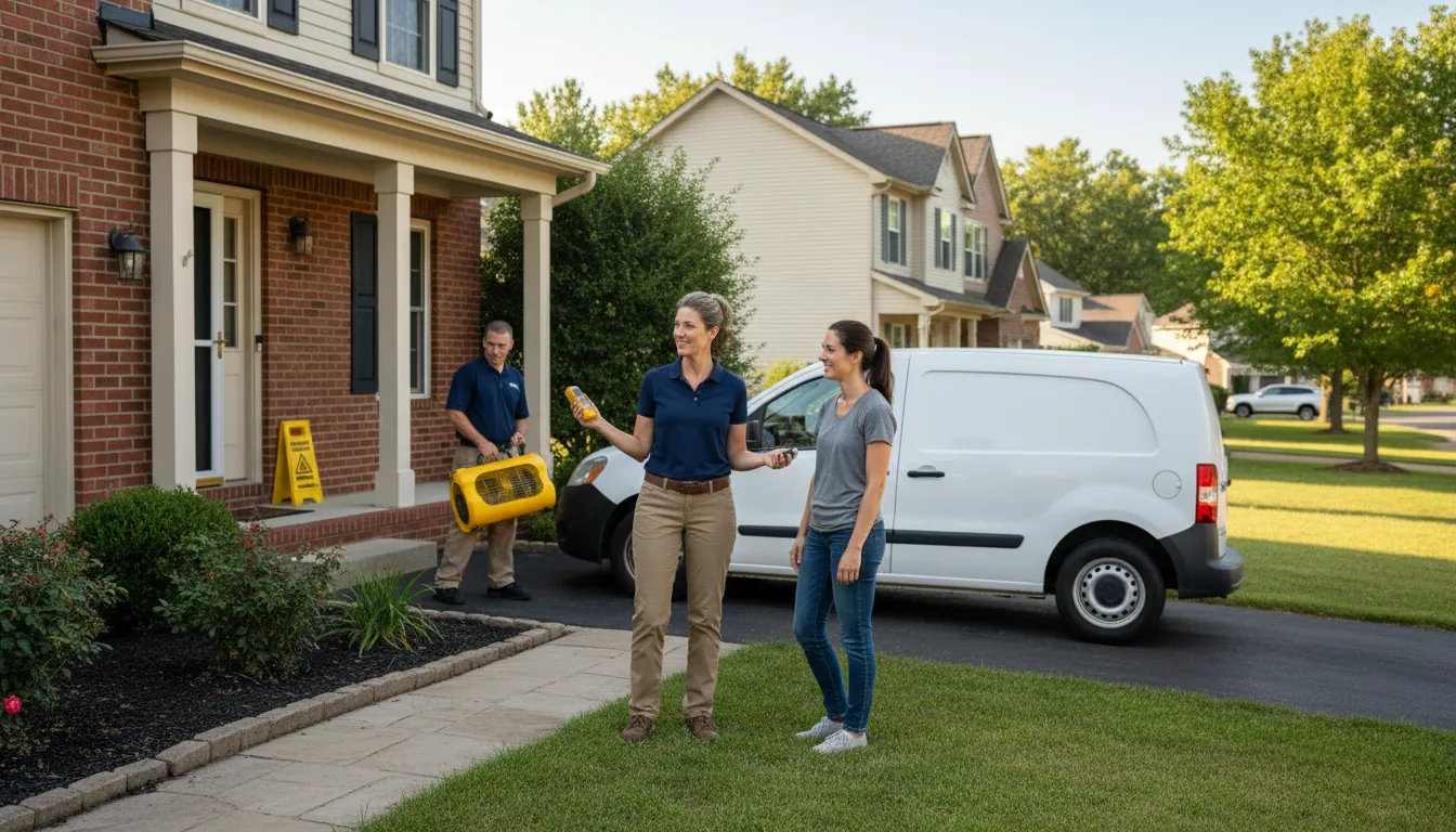 Residential water damage restoration in Craigsville, WV
